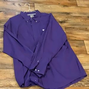 Cinch mens dress shirt purple xl